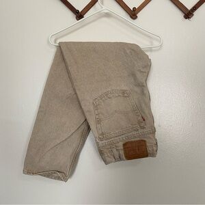 Levi's 550 Light Tan Denim Jeans